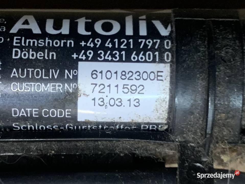 7211592 napinacz pasa zapinka prawy mini cooper Szczecin sprzedam