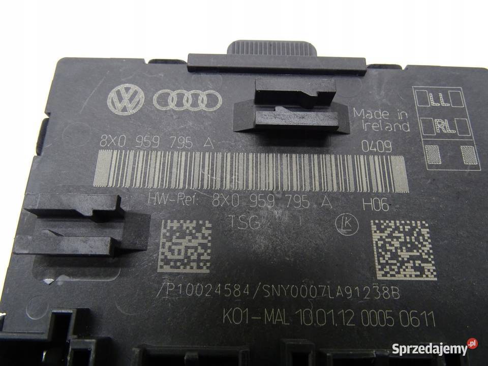 MODUŁ STEROWNIK DRZWI TYŁ TYLNY 8X0959795A AUDI