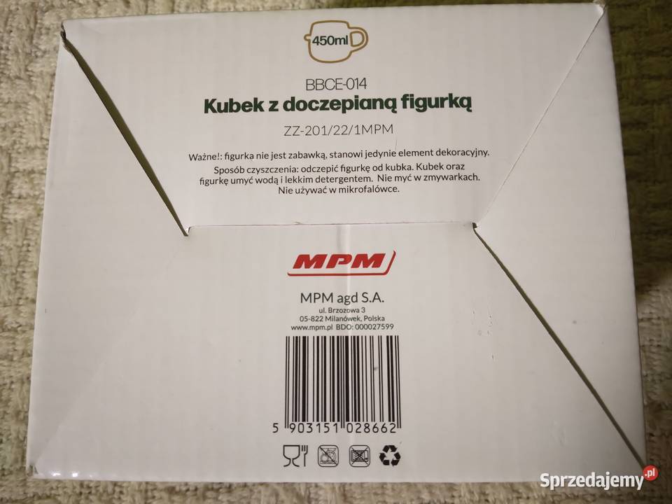 Kubek Kibica z Doczepianą Figurką 450 ml NOWY Bydgoszcz