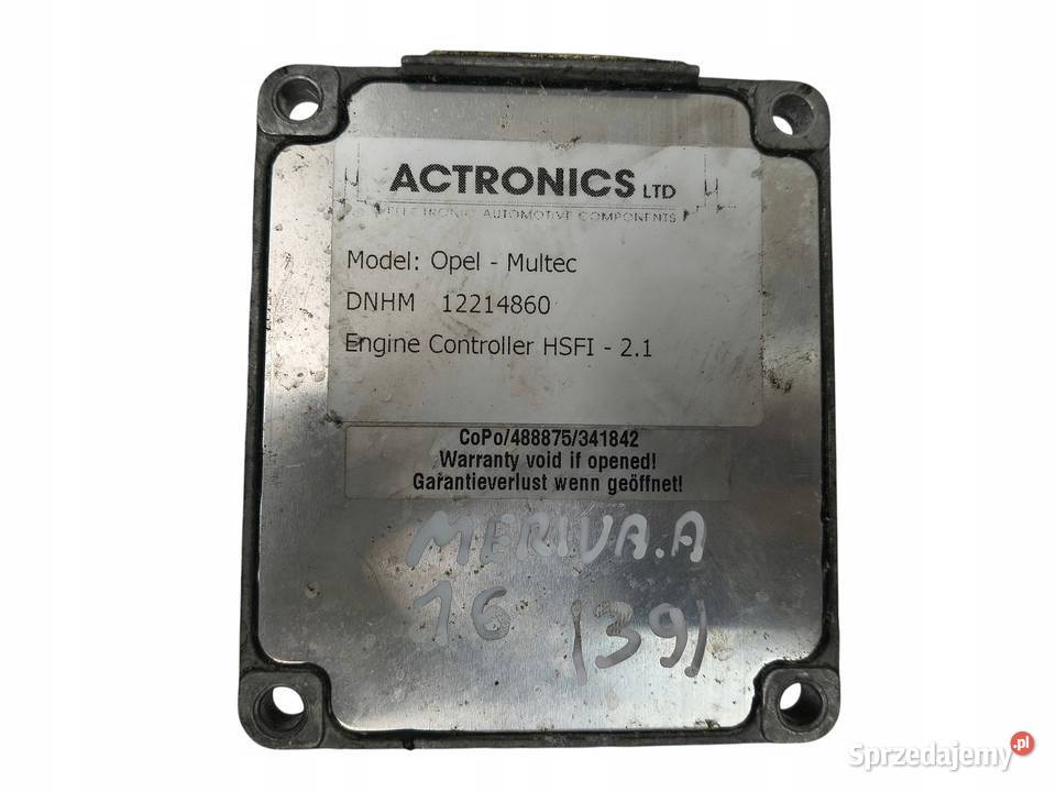 STEROWNIK ECU Opel Astra G Meriva A Zafira 16