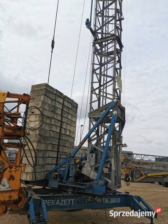 Żuraw szybkomontujący Pekazett TK 3610 Rok produkcji 1994 Ligota Piękna