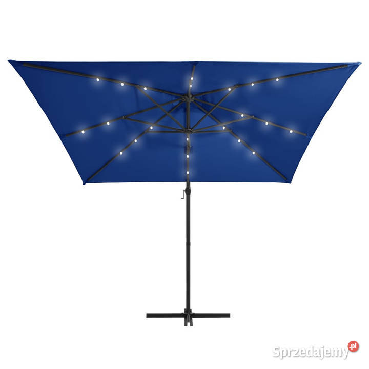 Parasol wiszący z LED i stalowym słupkiem Pozostałe Warszawa