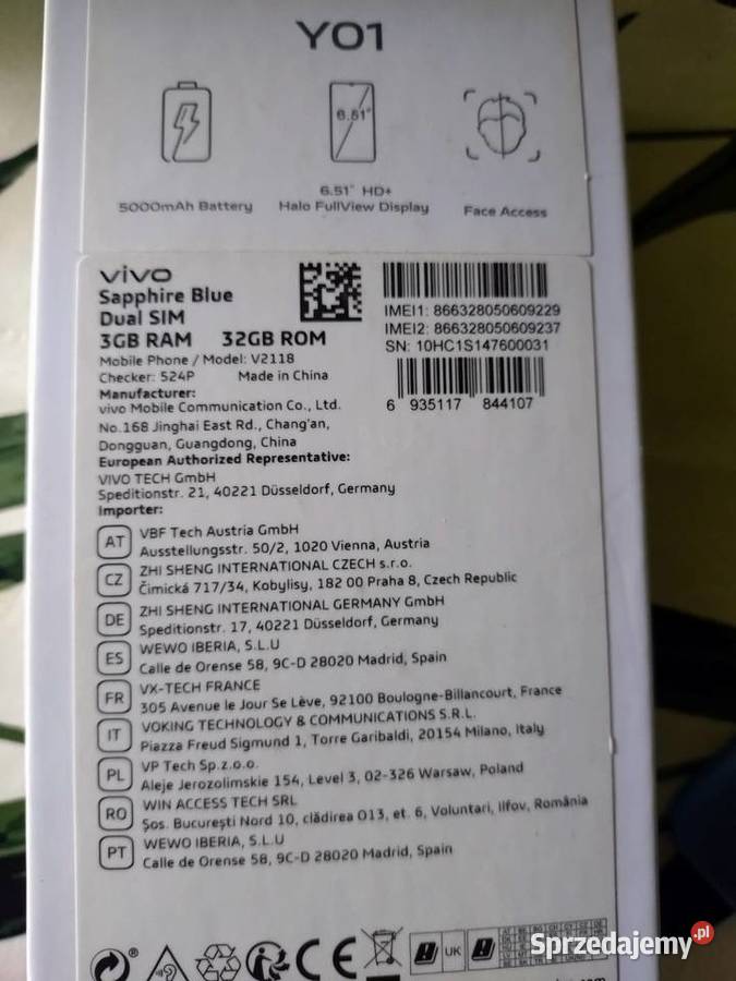 Telefon komórkowy VIVO Poznań