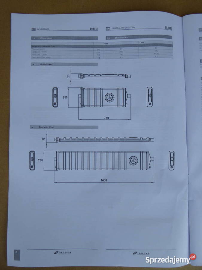 INNOVA BEE 1300 REKUPERATOR WODY CIEPLEJ Branice