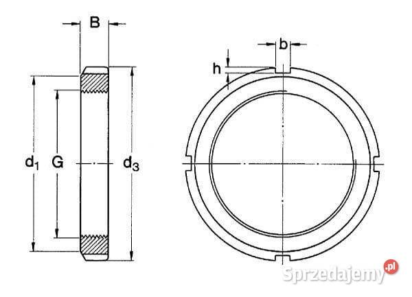 Nakrętka łożyskowa SKF 06 150 x 45 mm 750006 Do maszyn uprawowych Kamionna