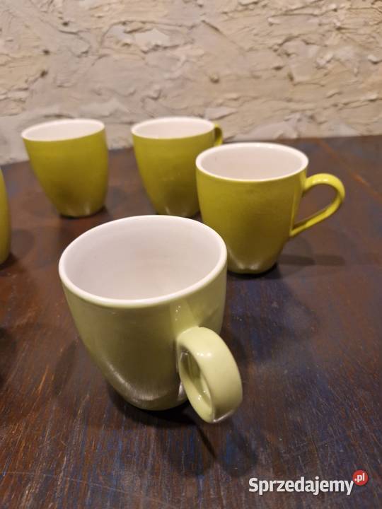 Filiżanki vintage 2 zielone nowe Lublin