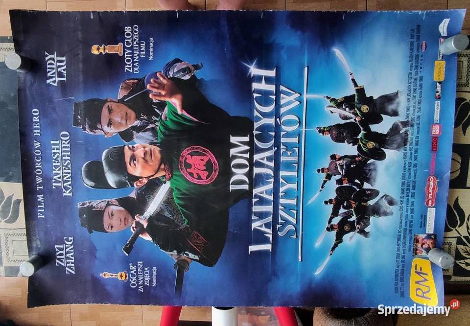 Plakat kinowy DOM LATAJĄCYCH SZTYLETÓW wym98x68 mazowieckie Pruszków