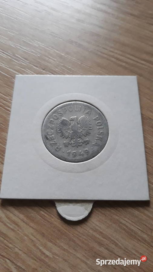1 złoty 1949 r Aluminium 3 ładna wielkopolskie Konin