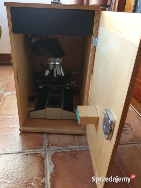 Mikroskop badawczy PZO BIOLAR SK14 kompletny Wyszecino sprzedam