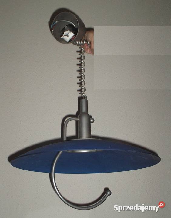 Niebieska lampa sufitowa sprzedam