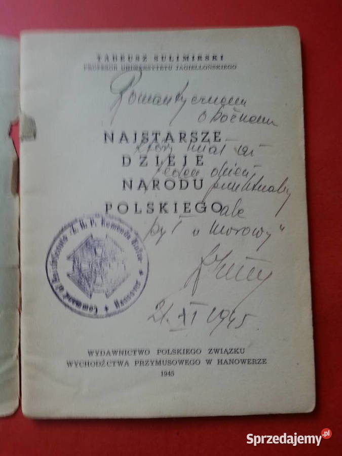 477 Najstarsze Dzieje Narodu Polskiego Szczecin sprzedam