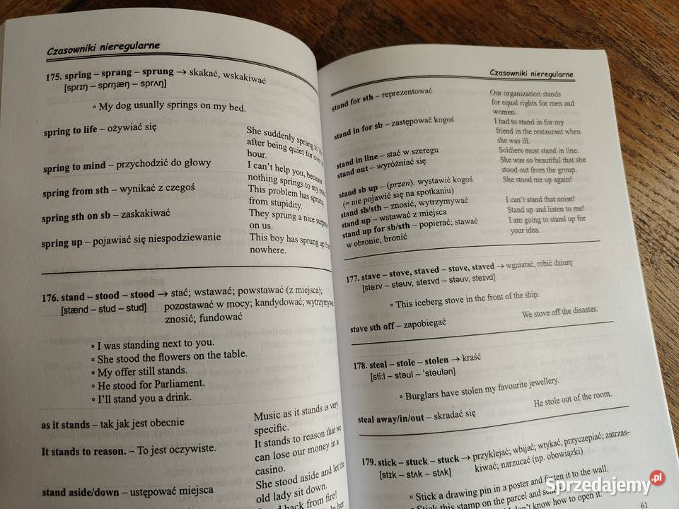 Czasowniki nieregularne ćwiczenia j angielski J