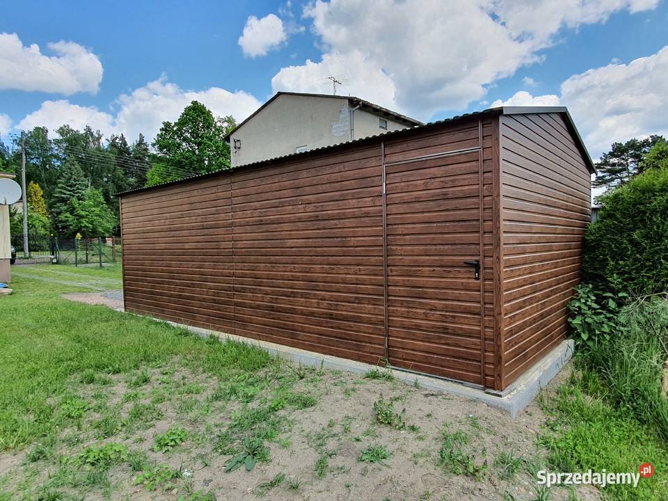 Garaż 6x6 br uchylne DWUSPAD ORZECH KRAJ szybko Gdańsk