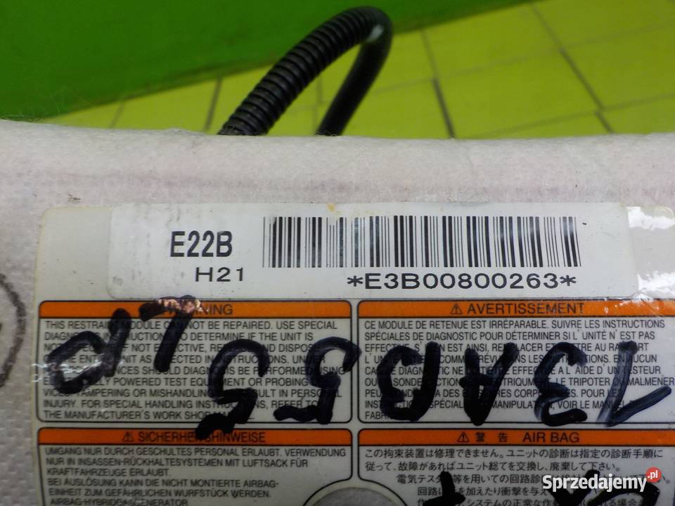 MAZDA CX7 23 T 08r AIRBAG poduszka fotela lewa osobowe Suków