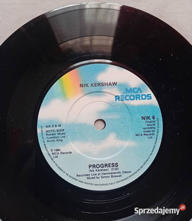 SP Nik Kershaw The Riddle Progress MCA 1984 r 1 Koźminek