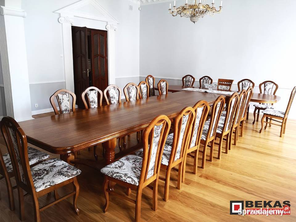 Duży Komplet Mebli XXl Stół 12 Krzseł Bekas Stoły lubelskie Lublin