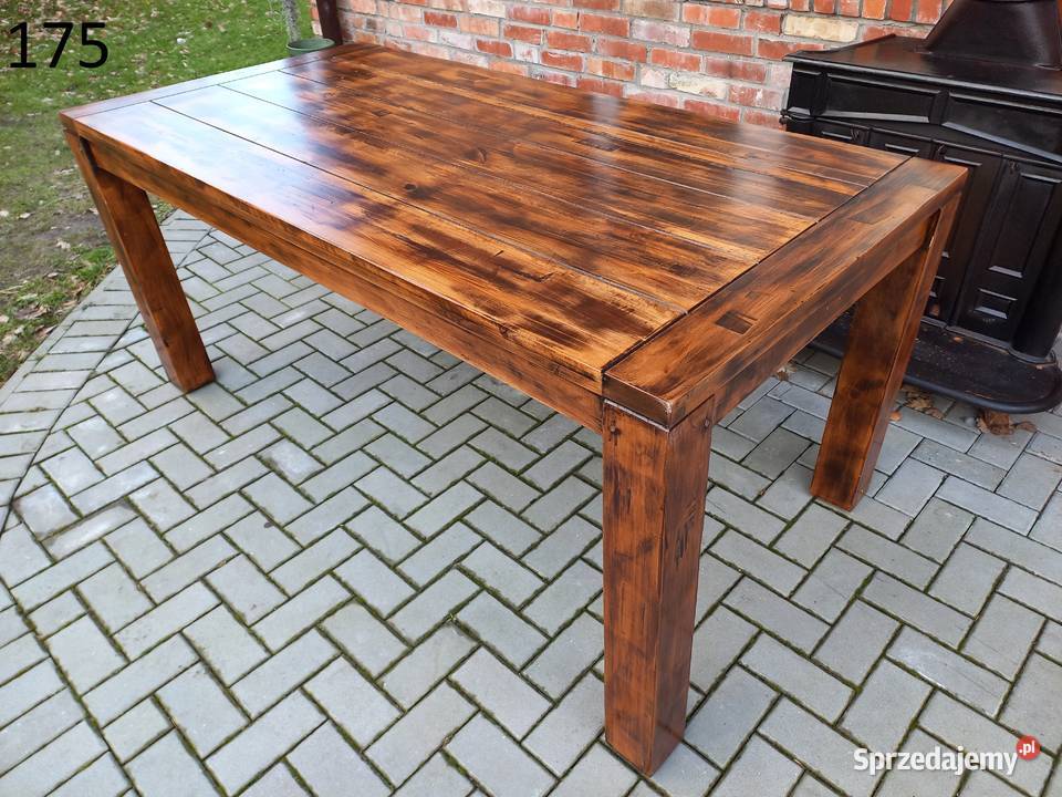 Stół drewniany duży Salon Jadalnia 175 80cm zachodniopomorskie Gawroniec