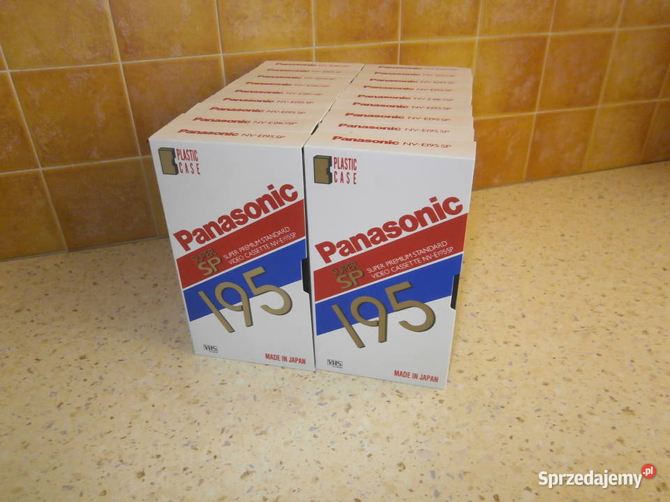 Kasety VHS Panasonic SP 195 18 Łódź