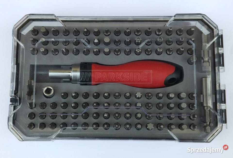 Zestaw bitów grzechotka 115 elementów PARKSIDE lubelskie Dęblin
