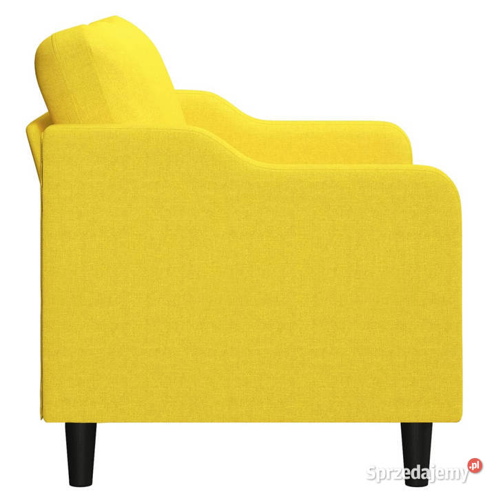 Sofa 2osobowa jasnożółta 140 tapicerowana Sofy i kanapy Warszawa