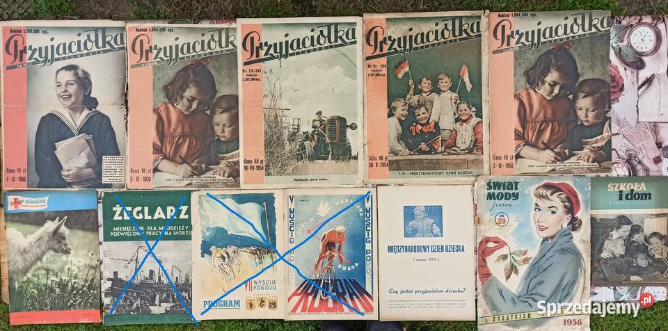 Stare kolorowe czasopisma z lat 19271986 różne Wieluń