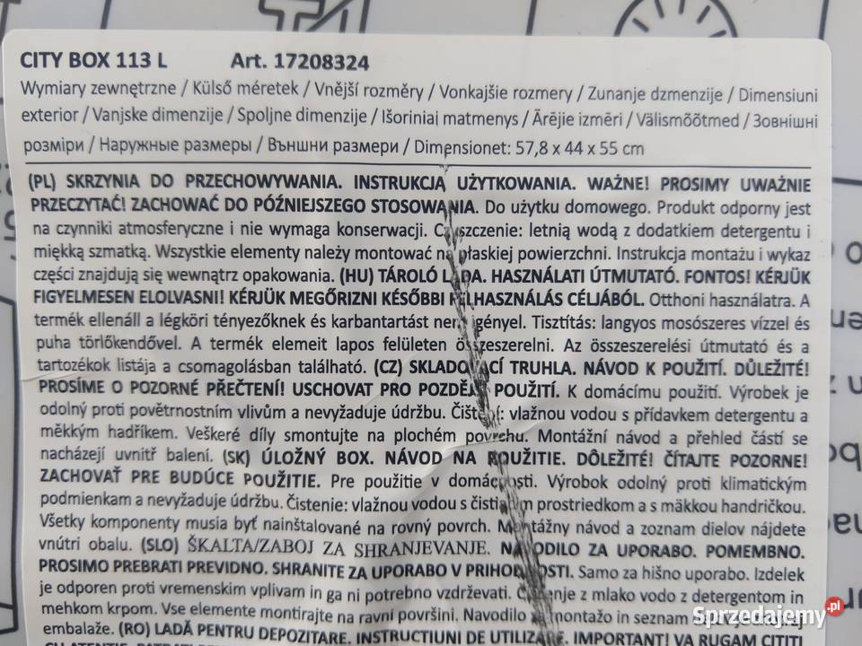 NAJTANIEJ Skrzynia Ogrodowa Uniwersalna tworzywo sztuczne Skrzynie ogrodowe Zabrze