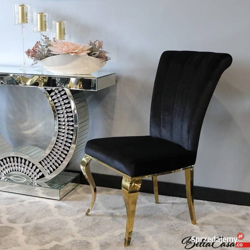 Krzesła glamour Złote Livio Różne Kolory Do 66cm Warszawa