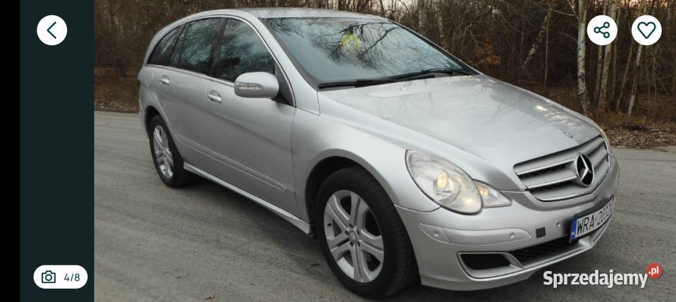 Mercedes R klasa 4x4 pneumatyka najlepszy silnik