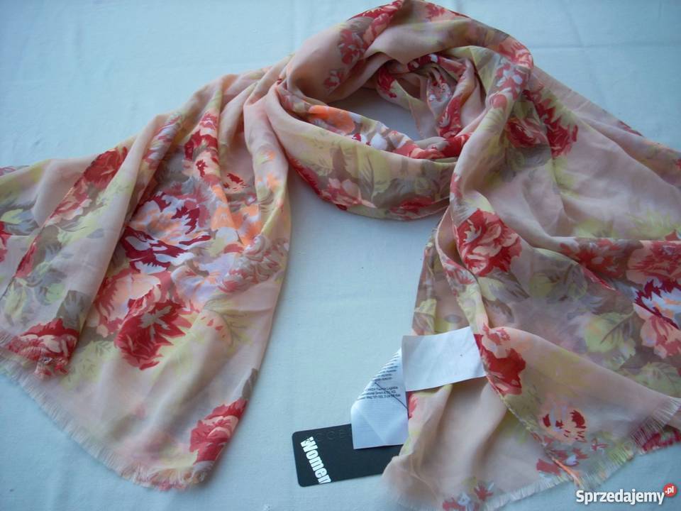 Yorker Wiosenny Pastelowy Szal Duży Nowy małopolskie Nowy Sącz sprzedam
