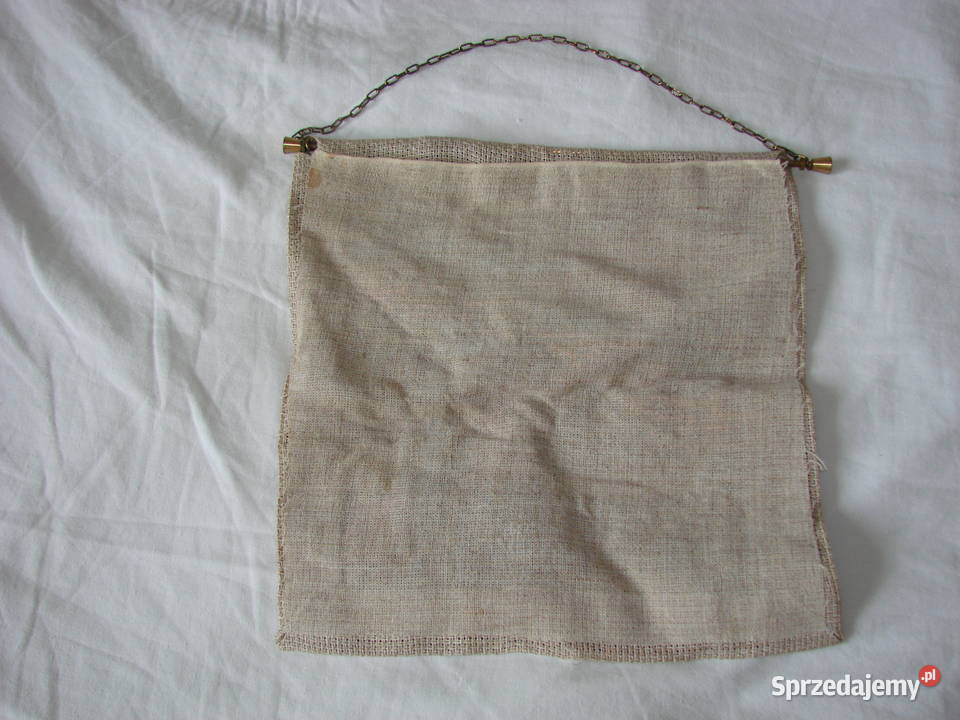 szwedzka makatka haftowana krzyżykiem Pruszcz Gdański