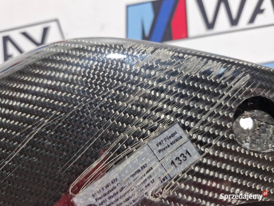BMW F87 SPOILER NAKŁADKA ZDERZAKA CARBON dolnośląskie