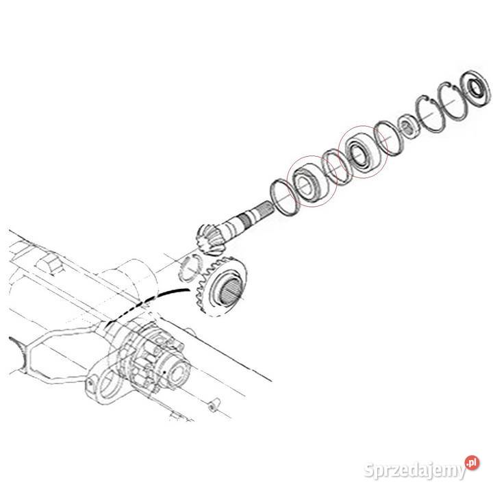 Łożysko stożkowe 33207J 35 x 72 x 28 mm Kubota Tajęcina