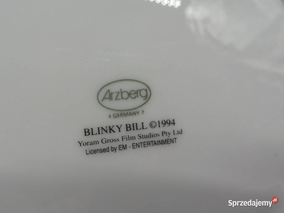 Talerze z motywem z bajki Blinky Bill Arzberg 3 Raszków sprzedam