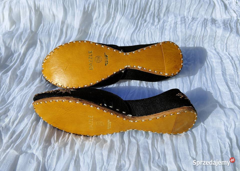 Czarne buty baleriny 38 39 balerinki khussa Szczecin sprzedam