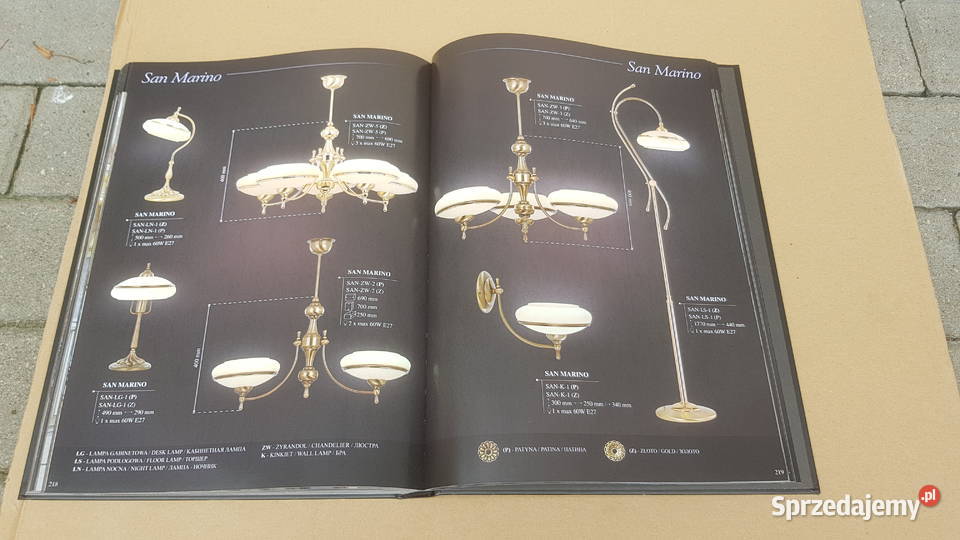 Katalog lamp mosiężnych KUTEK twarda Warszawa