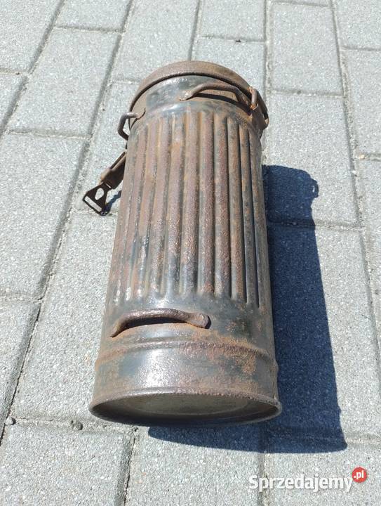 Stara puszka maski gazowej Wehrmacht II Wojna Militaria Gdynia