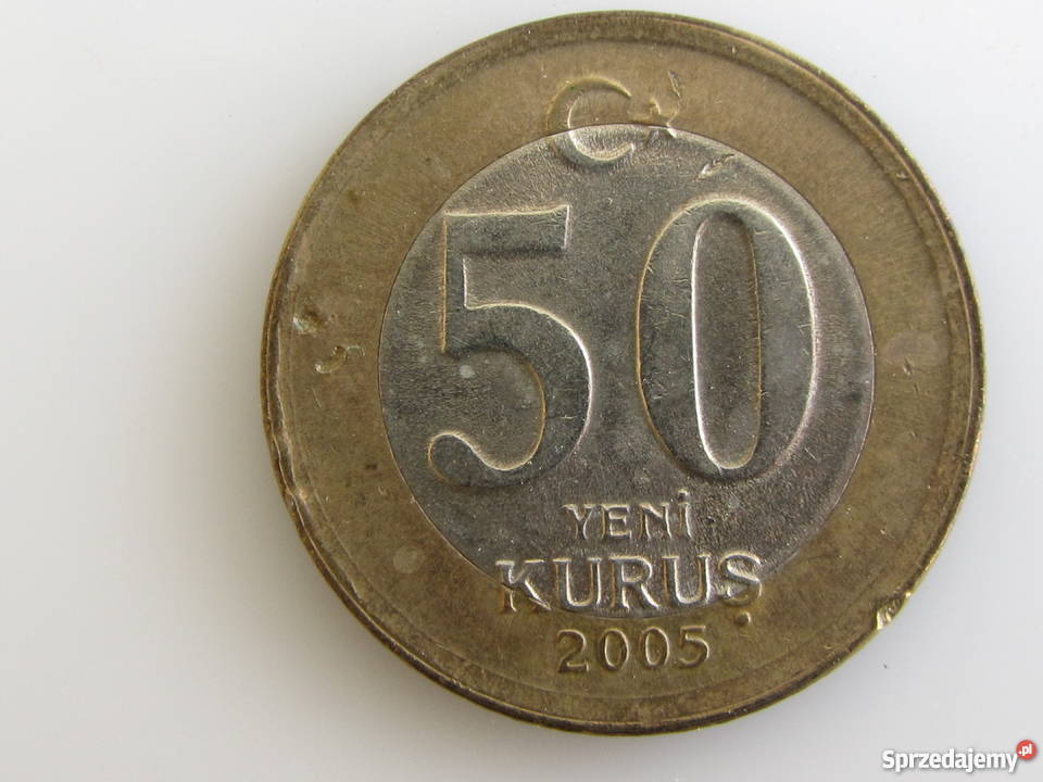 Moneta 50 nowych kuruszy 2005 Turcja sprzedam