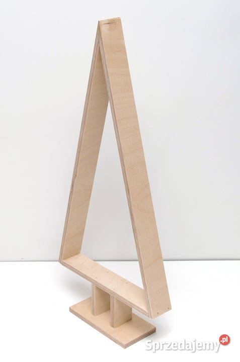 3 SZTUKI Choinka drewniana baza do ozdabiania Boże Narodzenie pomorskie Gdynia