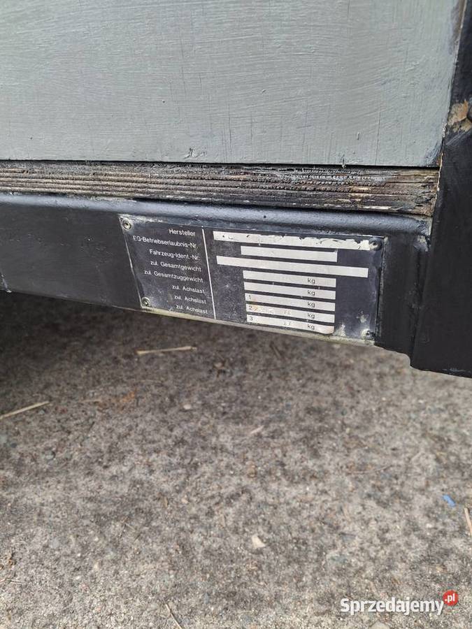 Przyczepa minikoparka minitraktorek 2500dmc Krosno Odrzańskie