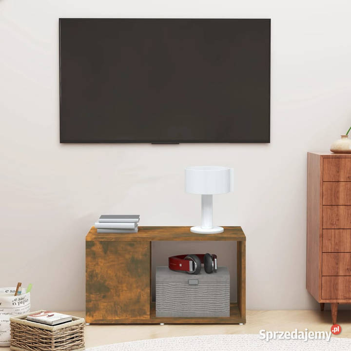 Szafka pod telewizor przydymiony dąb 60x24x32 Warszawa