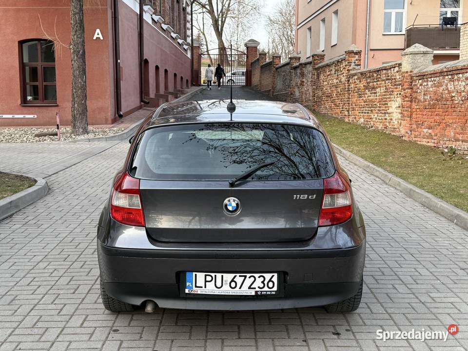 BMW E87 Seria 1 20d 122 2005r M47 Stan Długie nieuszkodzony Chełm
