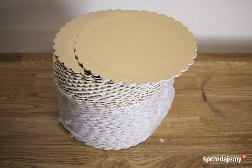 Okrągłe podkładki pod tort grube średnica 24 śląskie