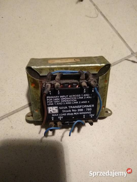 Transformator 240120 na 15V Elektronika Kraków sprzedam