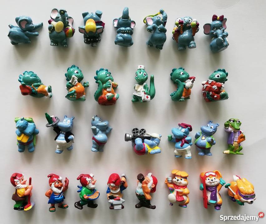 Figurki z Kinder jajek 62 sztuki Łódź