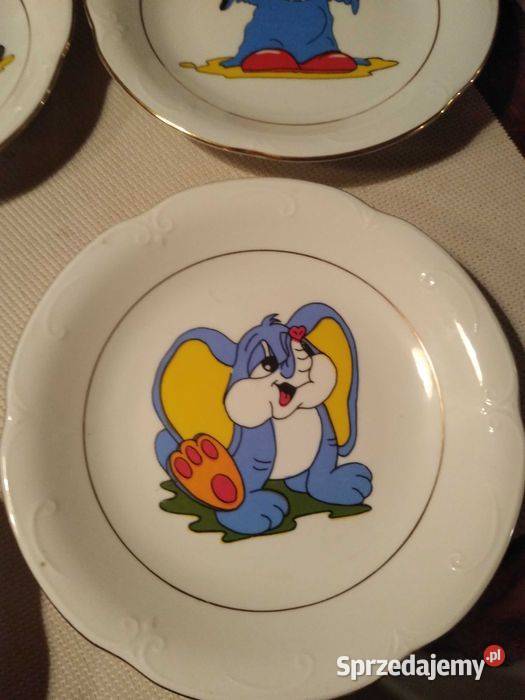 Ćmielów Chodzież unikatowe talerzyki dzieci z Porcelana i szkło mazowieckie