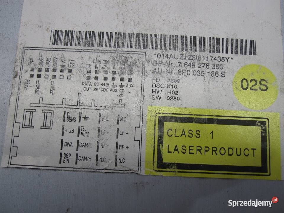 AUDI A3 8P II LIFT 10r radio CD 8P0035186S Kielce
