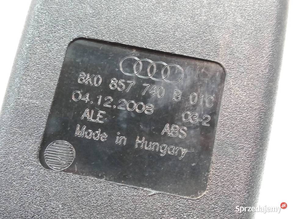 ZAPINKA PASA BEZPIECZEŃSTWA 8K0857740B Audi A4 osobowe świętokrzyskie