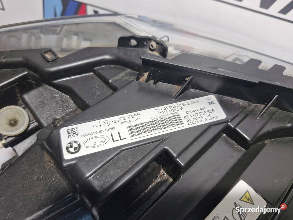 BMW F30 F31 LAMPA LEWA PRZÓD BI XENON KOMPLETNA