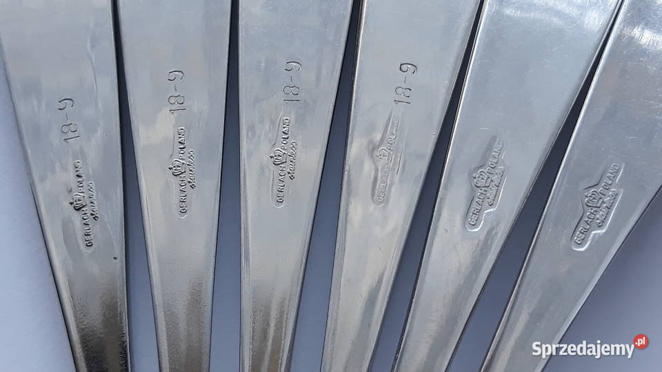 Widelce obiadowe 4 KŁOS Gerlach sztućce PRL Dąbrowa Górnicza