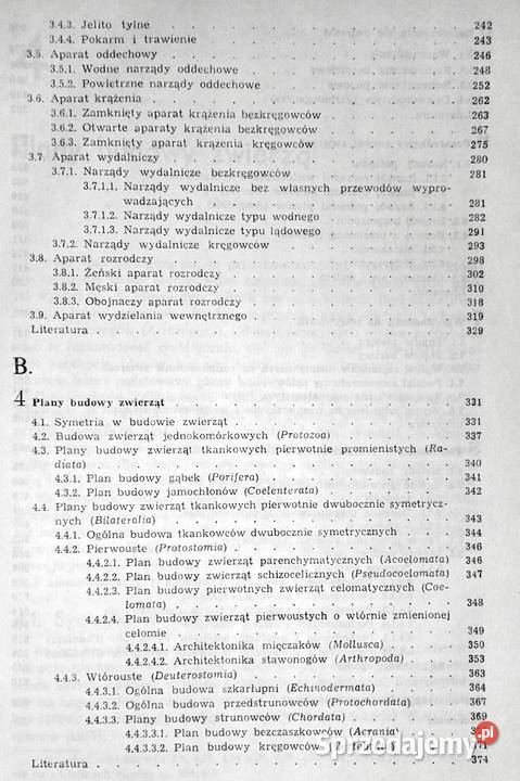 Zoologia Tom 1 Część ogólna B Aleksander Rajski lubelskie Chełm